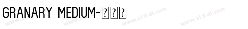 Granary Medium字体转换 Granary Medium字体转换